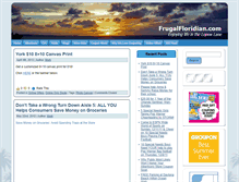 Tablet Screenshot of frugalfloridian.com